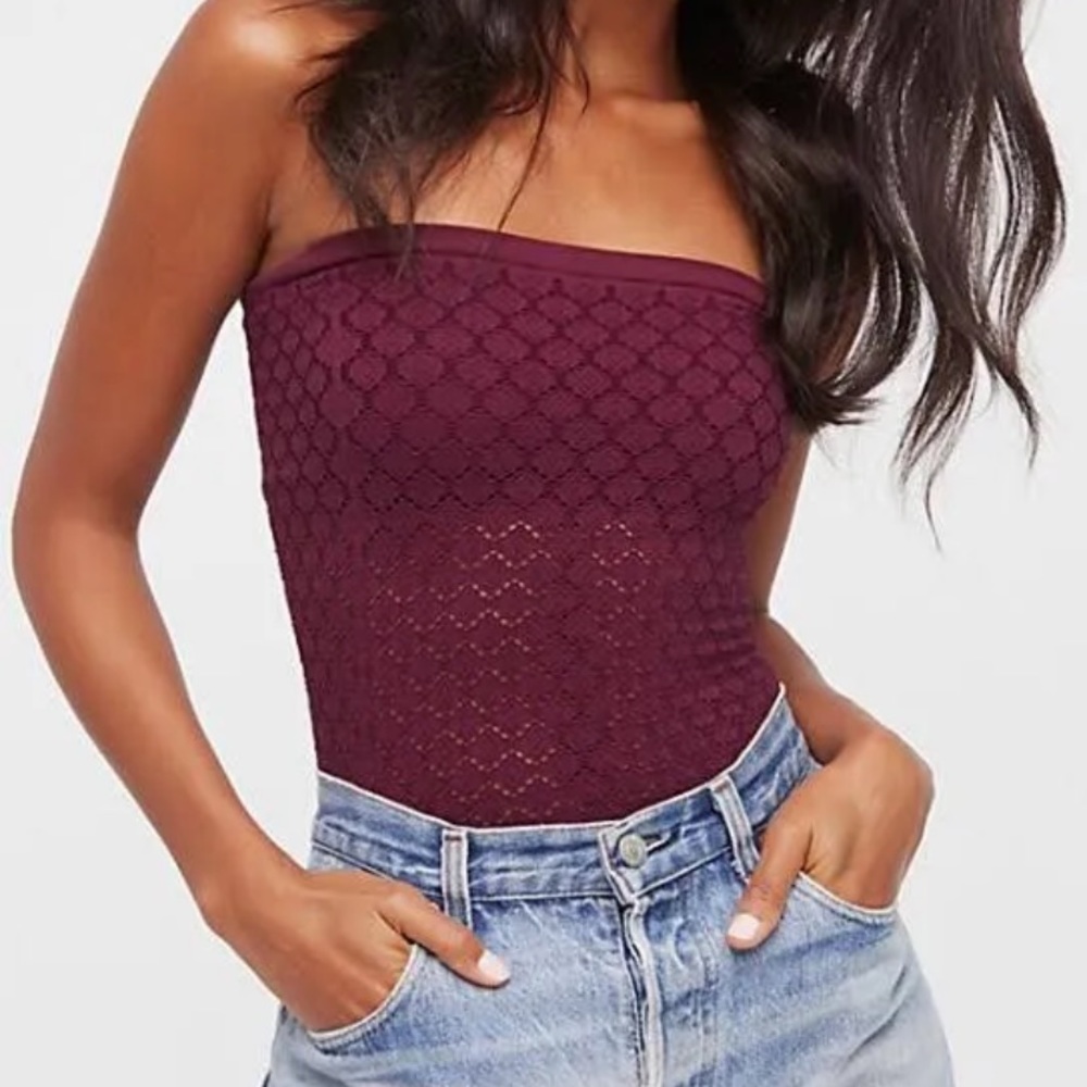 Free People Diamond Seamless Tube Top